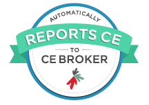 Continuing education reported to CE Broker